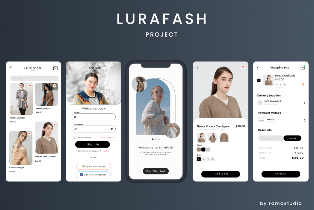 Hasil karya Lurafash Project di BuildWithAngga