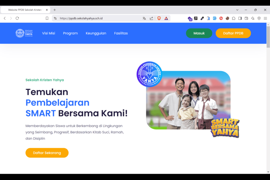 Hasil karya SIAY (Sistem Informasi Akademik Yahya) belajar di BuildWithAngga