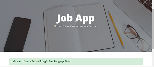 Hasil karya projek Project_Jobsapp belajar design dan code di BuildWithAngga