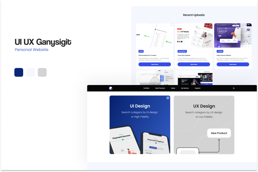 Hasil karya Web Pribadi di BuildWithAngga