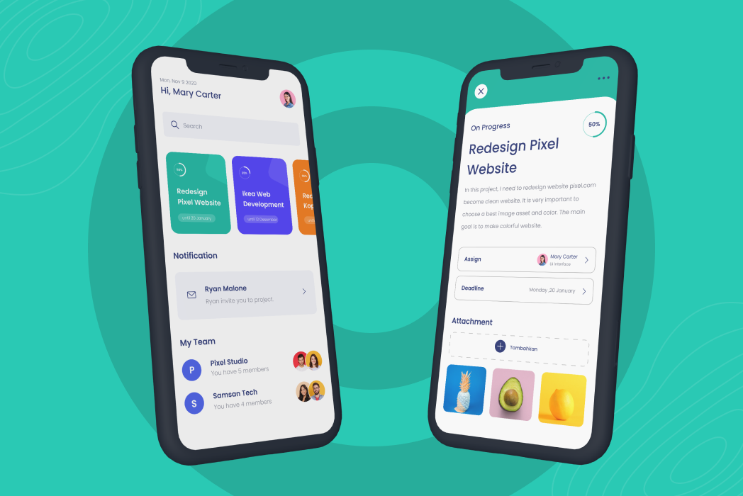 Hasil karya Task Management App di BuildWithAngga