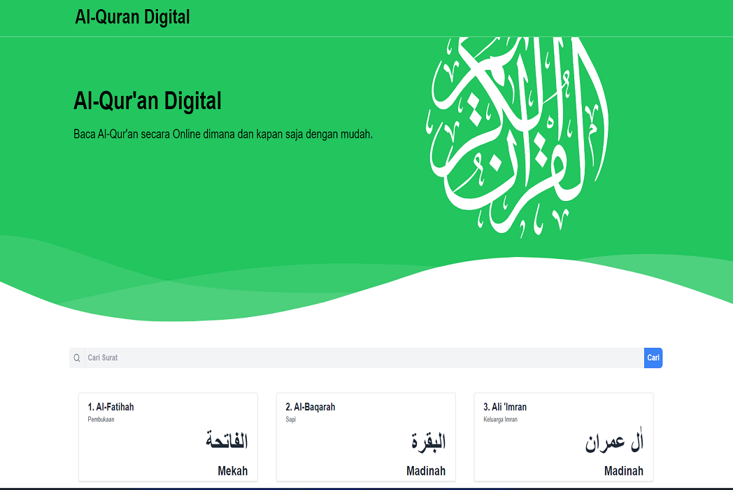 Hasil karya Al-Quran digital belajar di BuildWithAngga