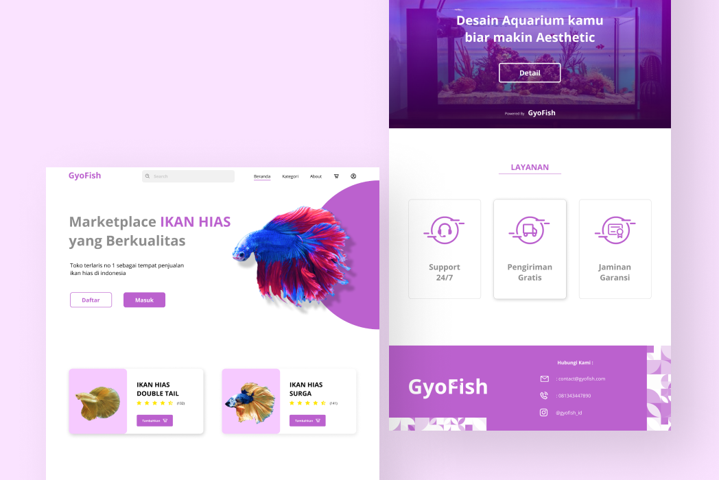 Hasil karya GyoFish di BuildWithAngga