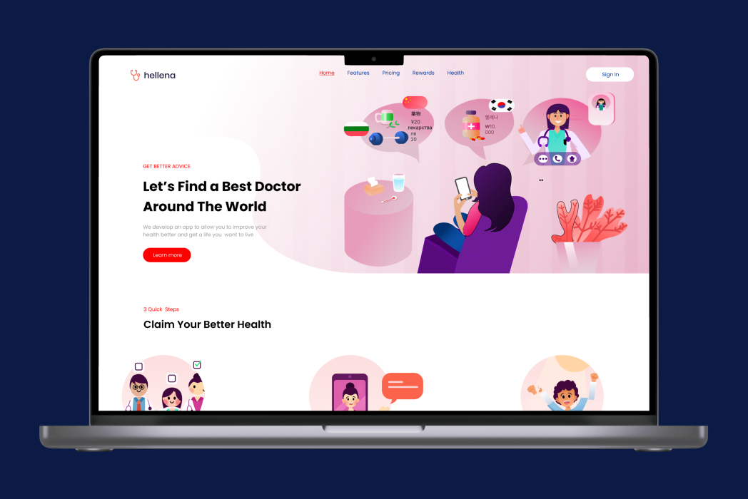 Hasil karya Project Hellena UI UX di BuildWithAngga