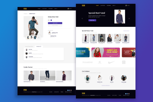 Hasil karya Kotak Store - Adobe XD di BuildWithAngga