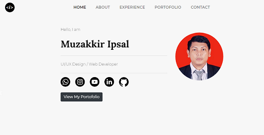 Hasil karya My Portofolio | Muzakkir Ipsal belajar di BuildWithAngga