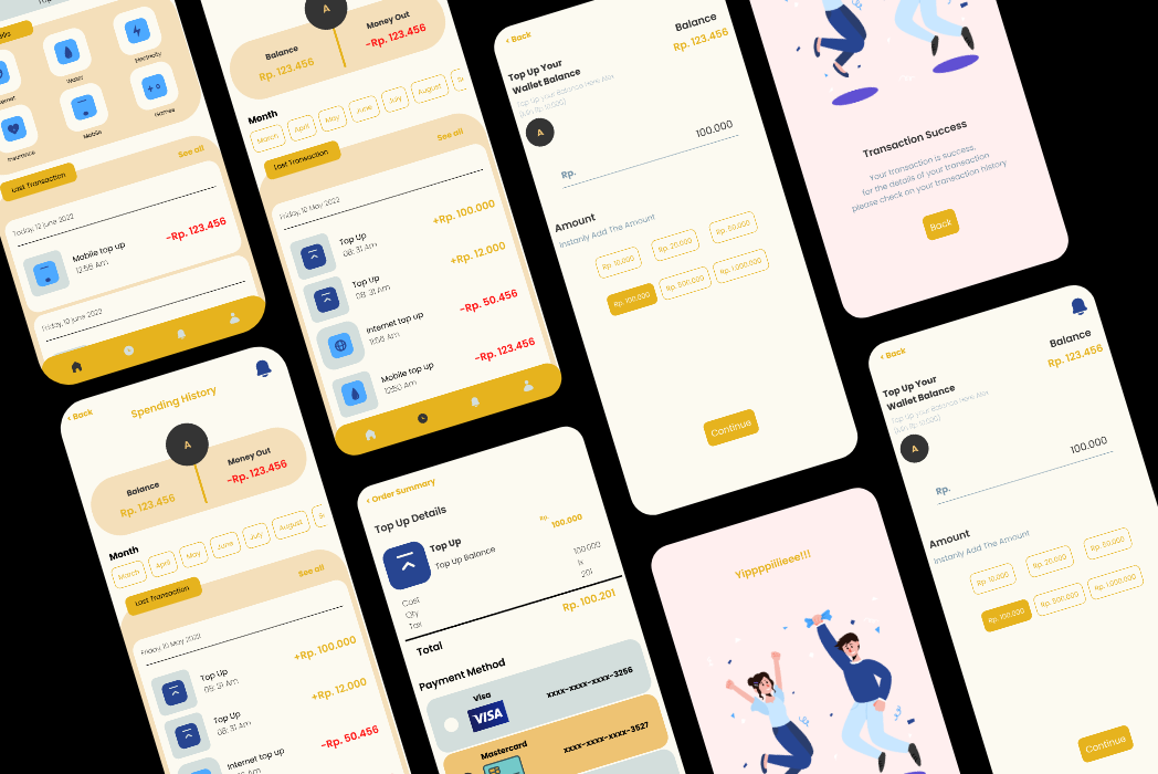 Hasil karya MONY E - WALLET di BuildWithAngga