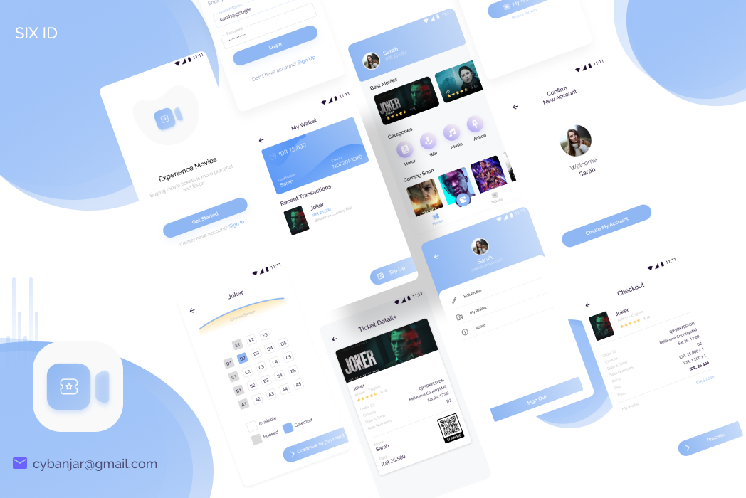 Hasil karya SIX ID Cinema di BuildWithAngga