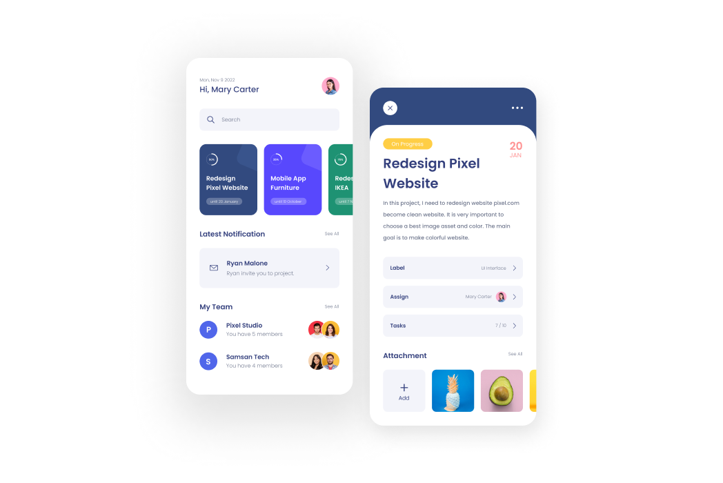 Hasil karya Task Management App di BuildWithAngga