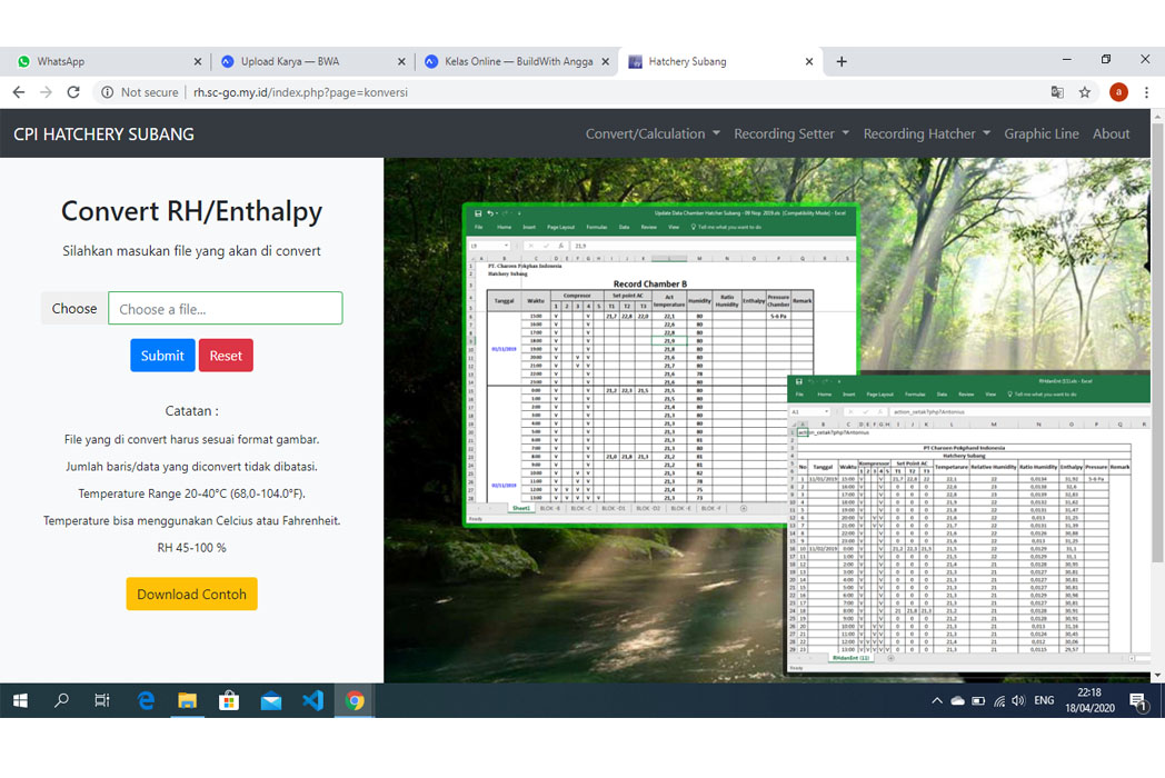 Hasil karya Draft Kerja di BuildWithAngga