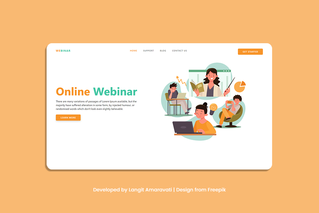 Hasil karya Webinar Online di BuildWithAngga