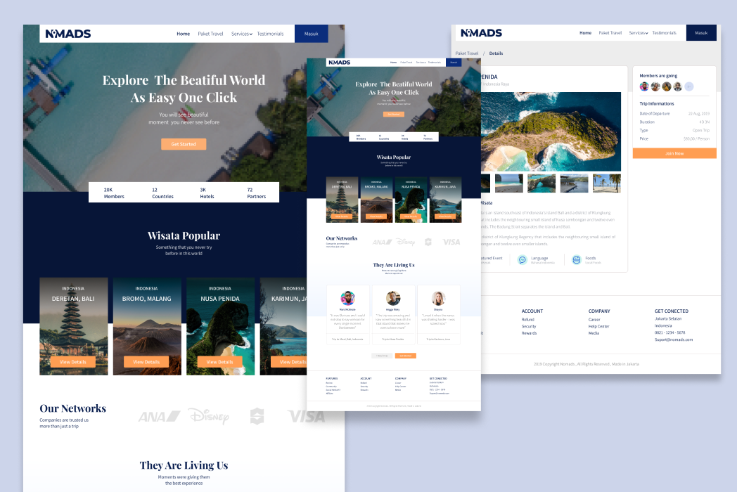 Hasil karya Nomads belajar di BuildWithAngga