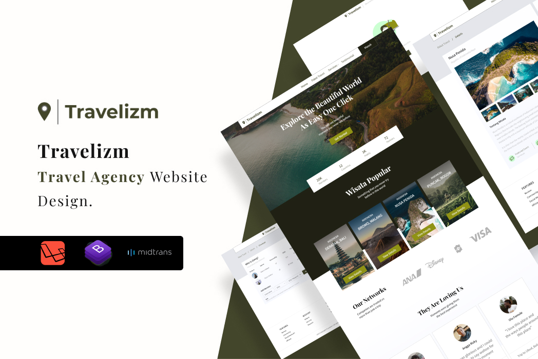 Hasil karya Travelizm di BuildWithAngga