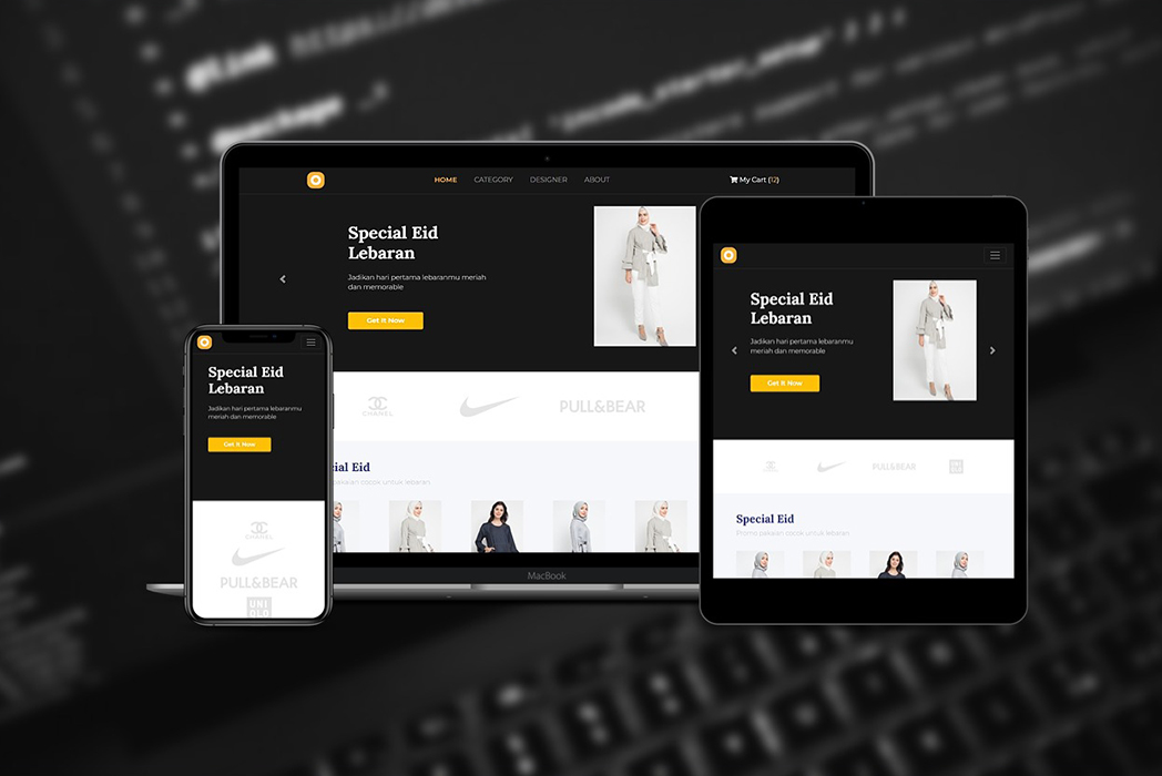 Hasil karya Hefa Store Preview di BuildWithAngga