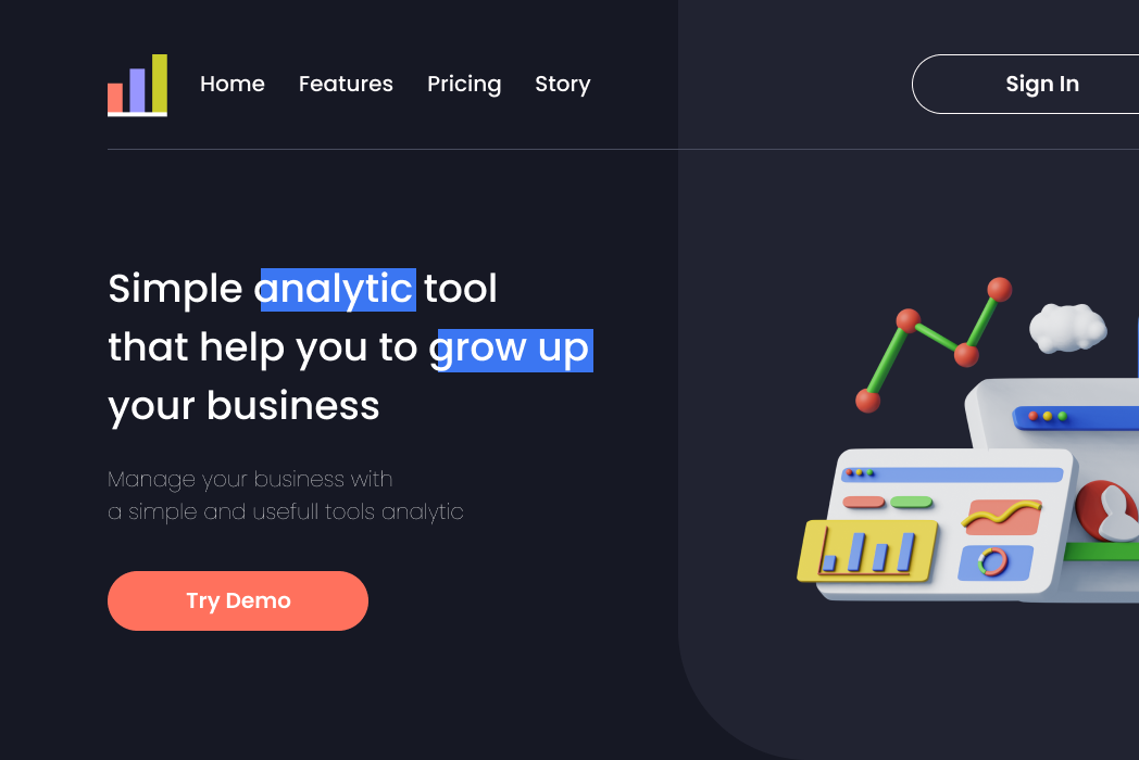 Hasil karya 3D Blender dan UI UX Landing Page di BuildWithAngga