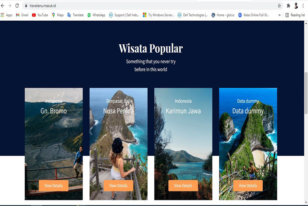Hasil karya projek Anugerah Chandra Prasetyo belajar design dan code di BuildWithAngga