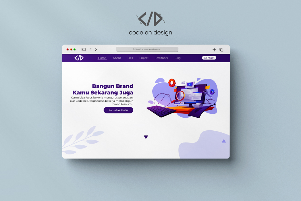 Hasil karya Code en Design belajar di BuildWithAngga