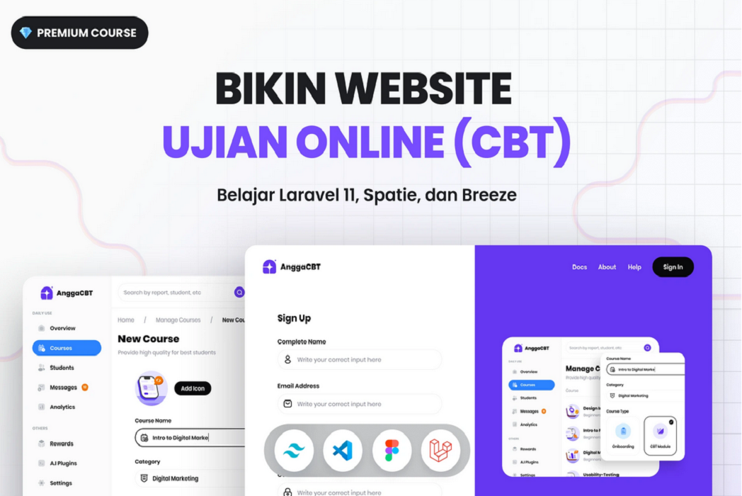 Hasil karya Bikin Website Ujian Online (CBT) di BuildWithAngga