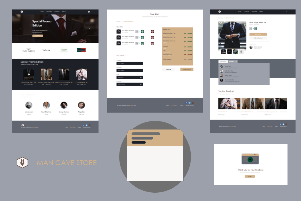 Hasil karya Man Cave Store di BuildWithAngga