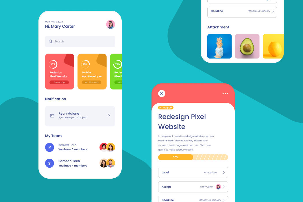 Hasil karya Practice UIUX Genstalt di BuildWithAngga