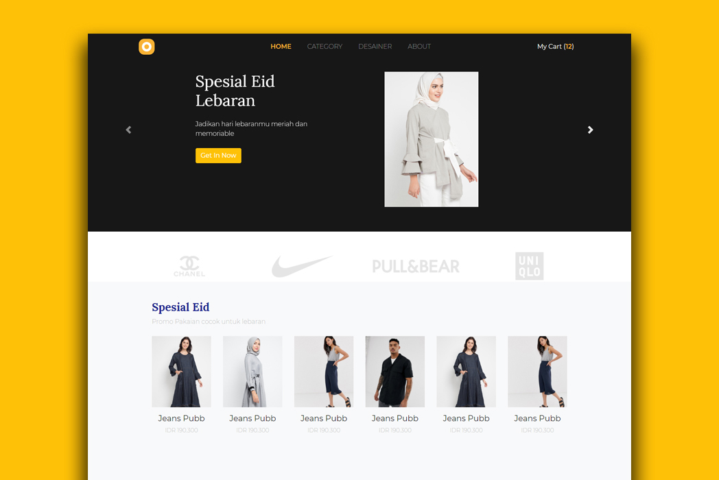 Hasil karya Hera Store di BuildWithAngga