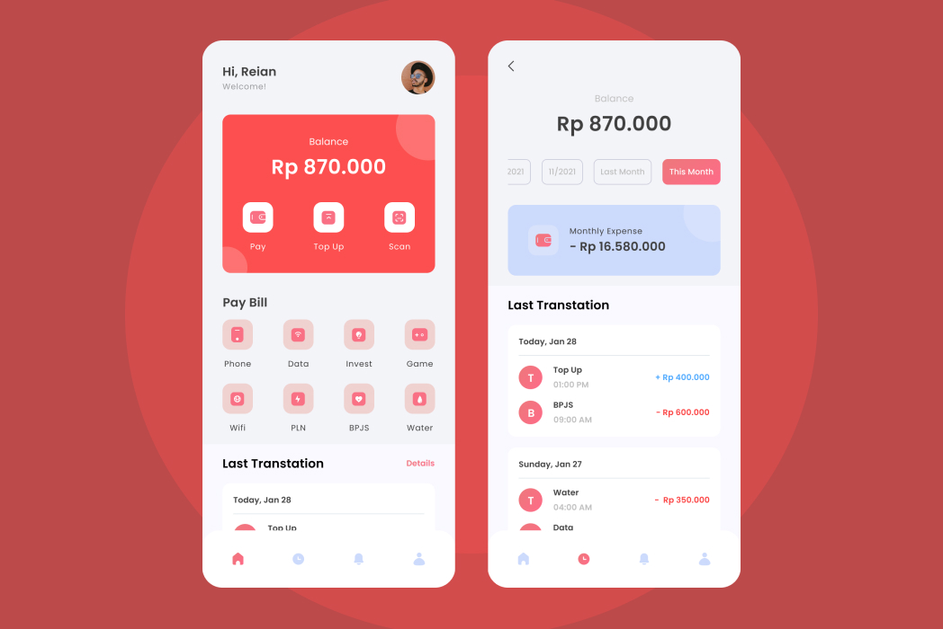 Hasil karya Mony - Mobile Application belajar di BuildWithAngga