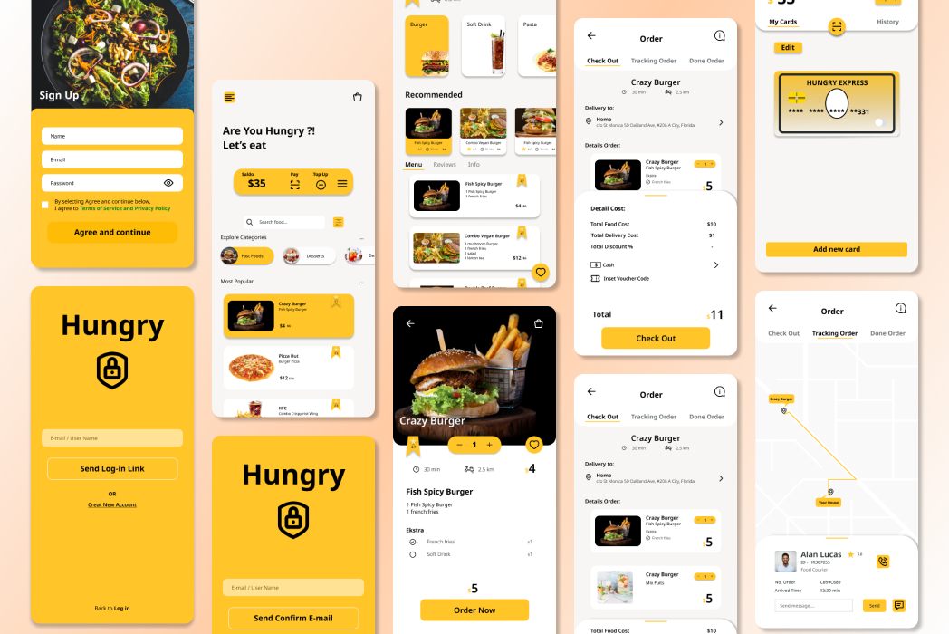 Hasil karya restaurant app di BuildWithAngga