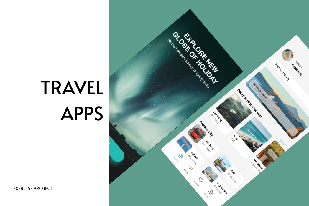 Hasil karya Latihan : Travel Apps belajar di BuildWithAngga