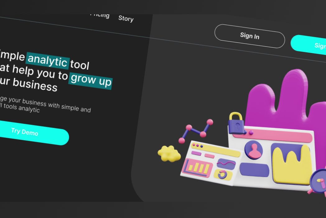 Hasil karya Analytic Web Design di BuildWithAngga