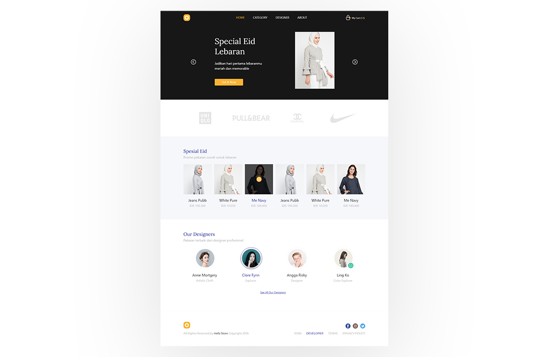 Hasil karya HEFA STORE - UI DESIGN di BuildWithAngga