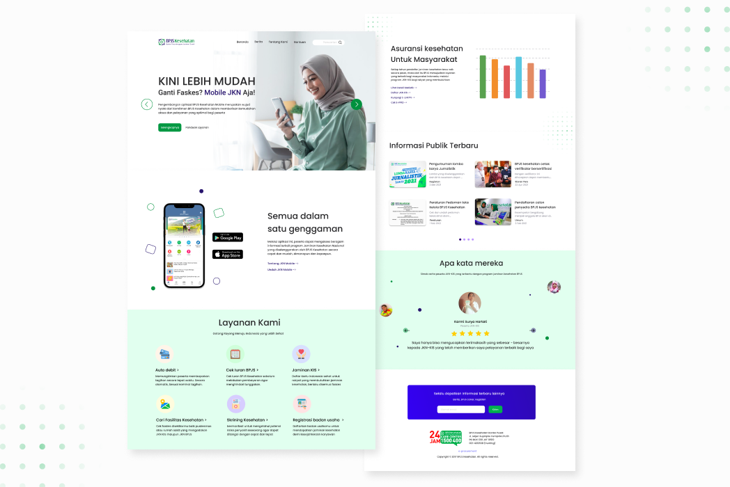 Hasil karya BPJS Web Redesign Concept di BuildWithAngga