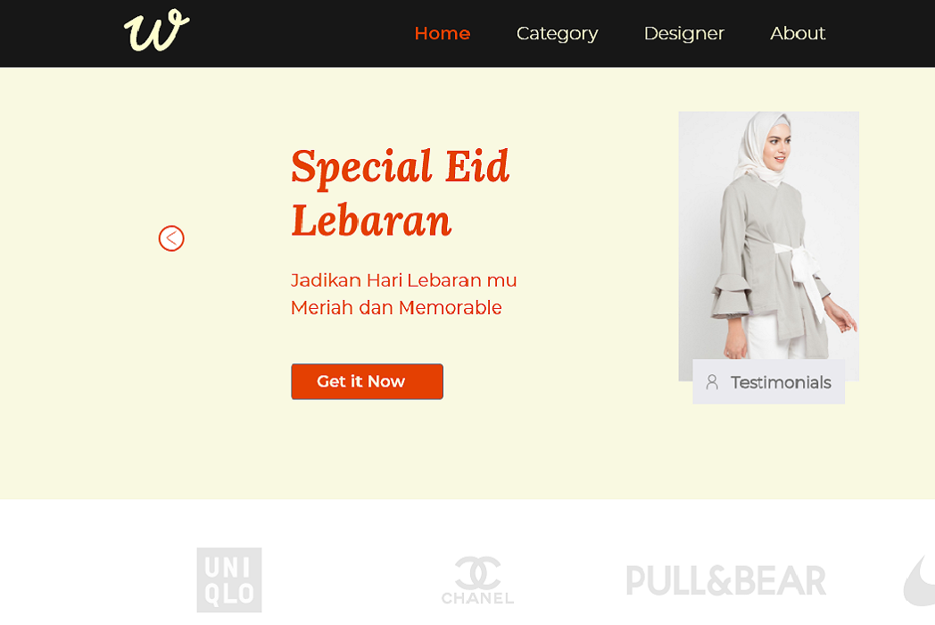 Hasil karya Wiwit Store di BuildWithAngga