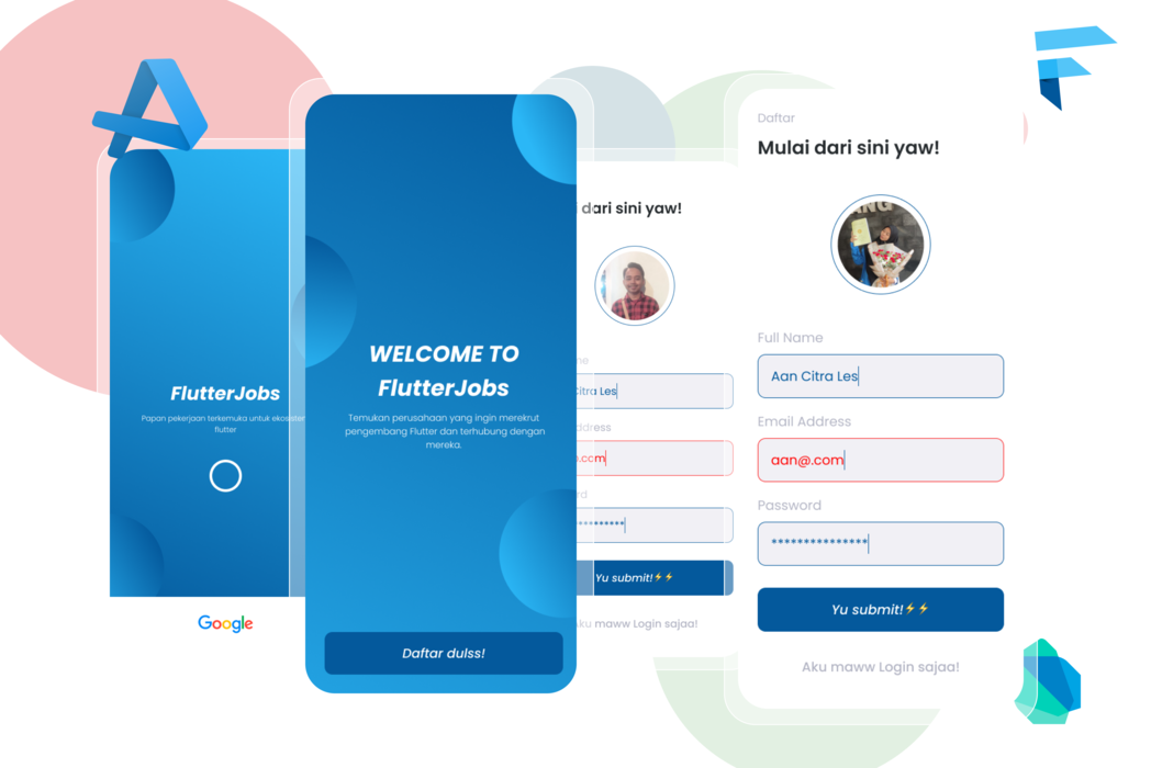 Hasil karya FlutterJobs di BuildWithAngga