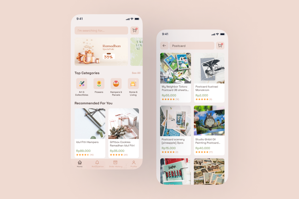 Hasil karya E-commerce (Gift & Craft) belajar di BuildWithAngga