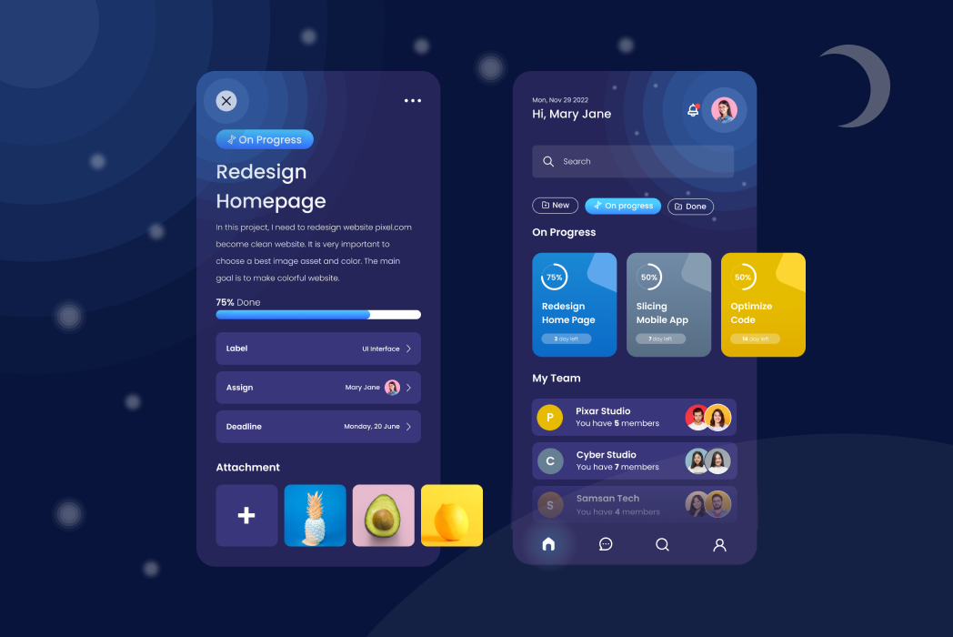 Hasil karya Mobile App: Task Management di BuildWithAngga
