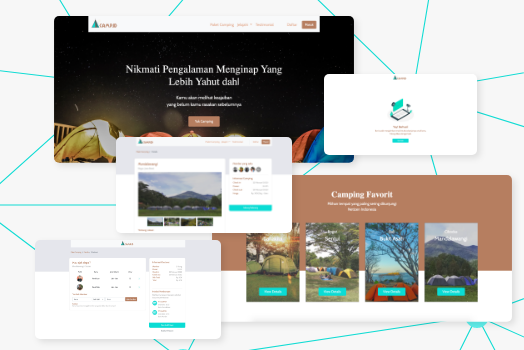 Hasil karya projek Camp.id belajar design dan code di BuildWithAngga