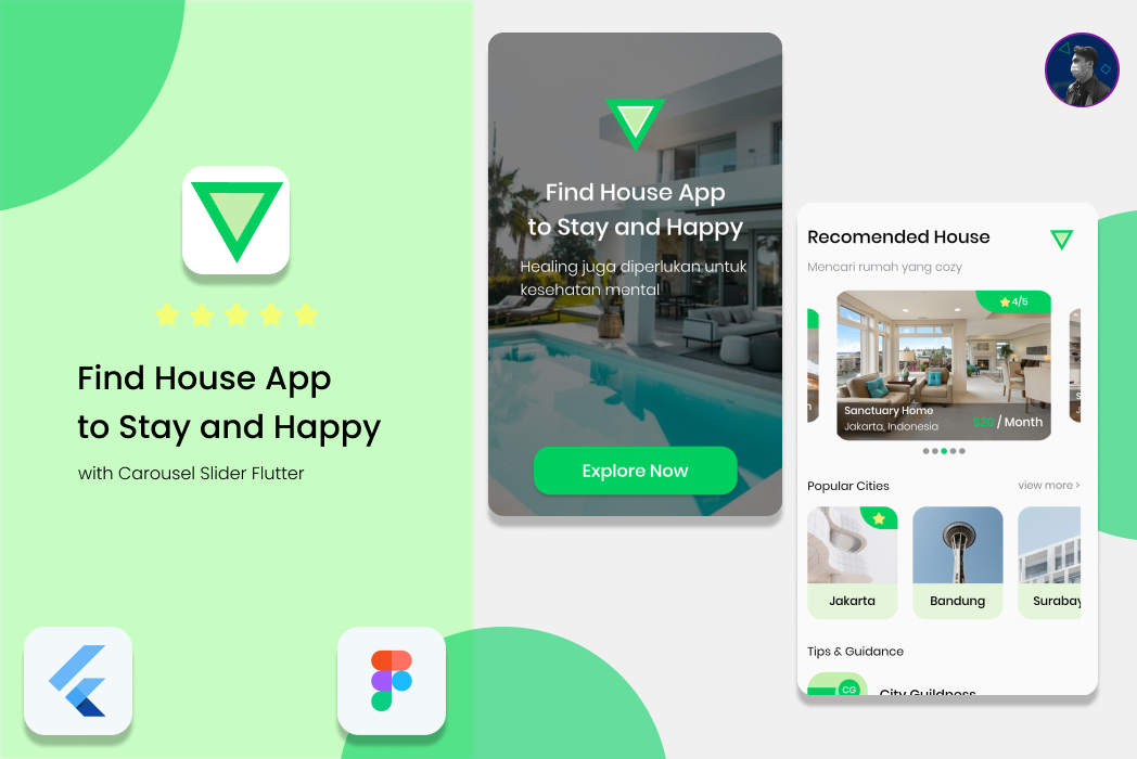 Hasil karya Find House App di BuildWithAngga