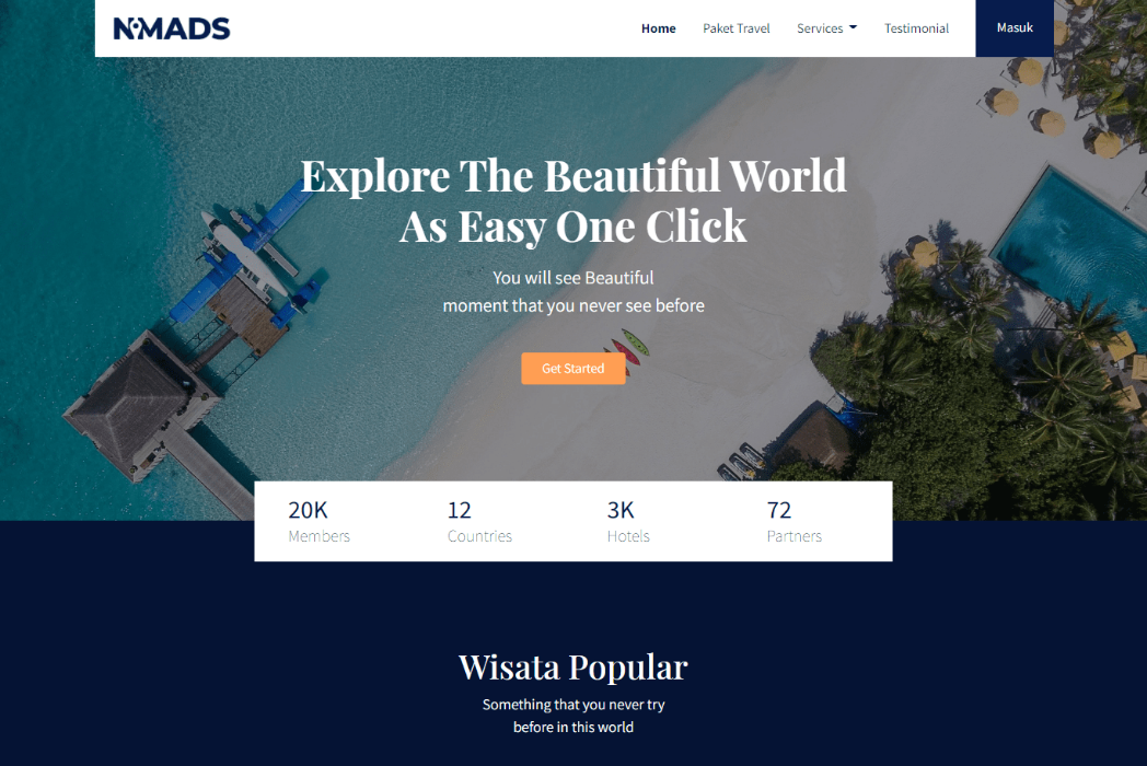 Hasil karya Nomadsal di BuildWithAngga