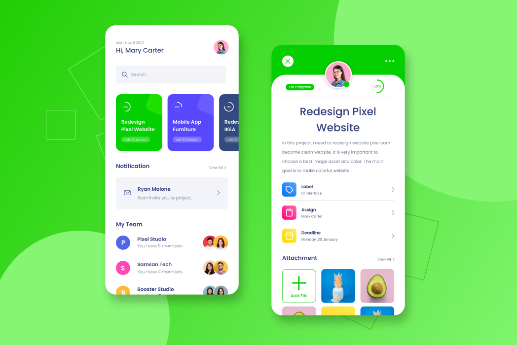 Hasil karya Management App di BuildWithAngga