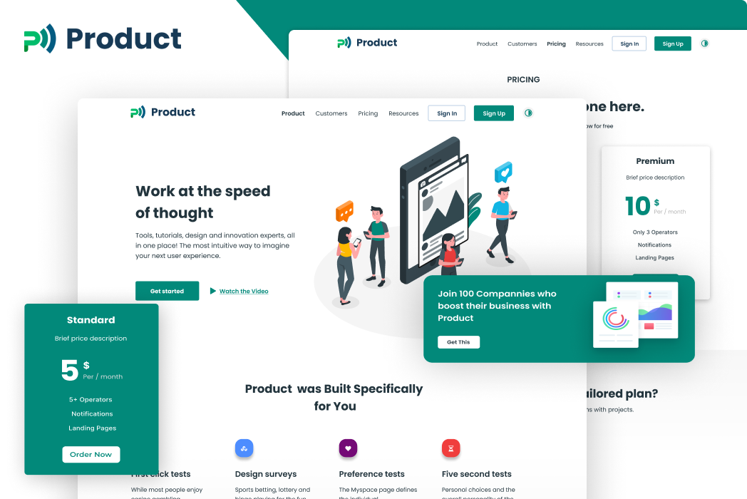 Hasil karya Product Web Design belajar di BuildWithAngga