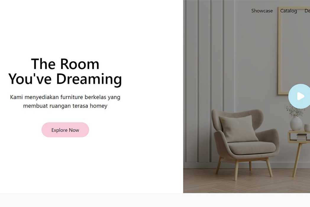 Hasil karya Luxspace Furniture Website belajar di BuildWithAngga