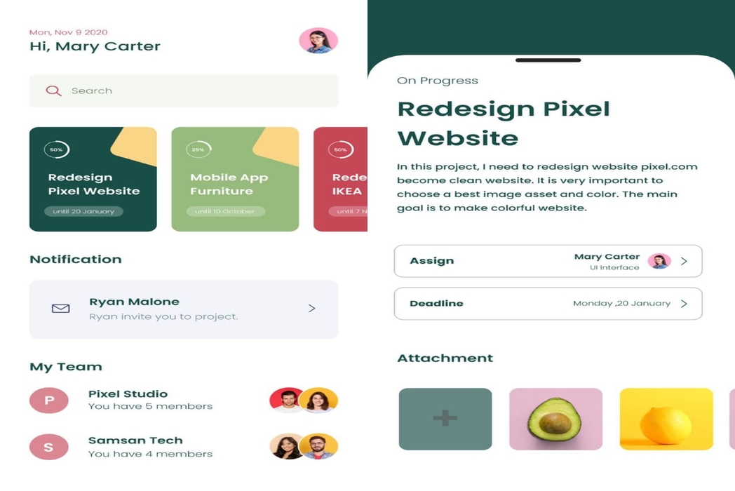 Hasil karya UX Gestalt Class Practice di BuildWithAngga