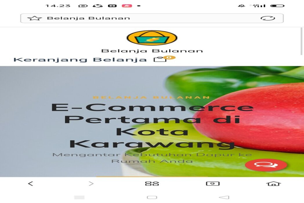 Hasil karya E-Commerce Sembako di BuildWithAngga