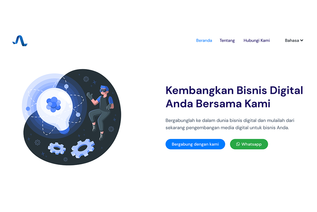 Hasil karya Web Asta Pijar di BuildWithAngga