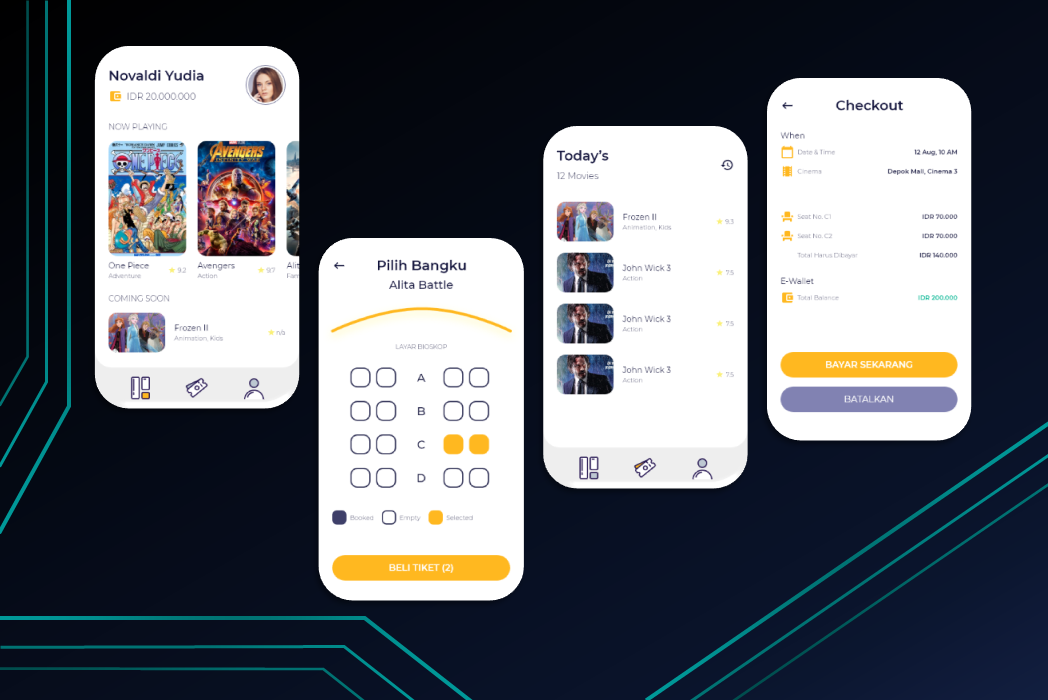 Hasil karya MOV Apps di BuildWithAngga