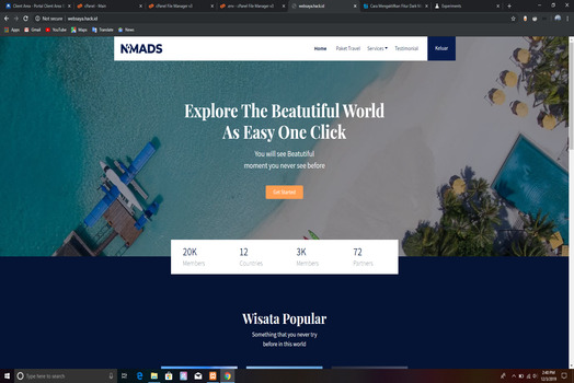 Hasil karya websaya di BuildWithAngga