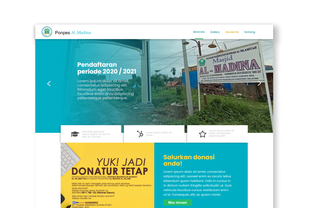 Hasil karya Ponpes al-Madina di BuildWithAngga