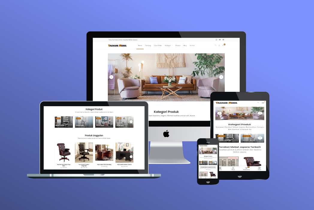 Hasil karya Toko Furniture Online belajar di BuildWithAngga
