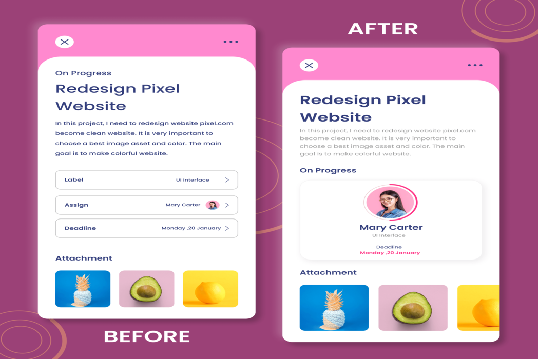 Hasil karya Redesign With UX Gestalt Techniques di BuildWithAngga