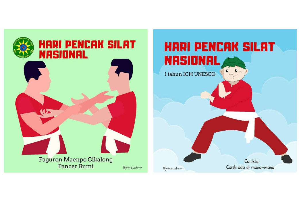 Hasil karya Desain untuk Hari Pencak SIlat Nasional (Carik Bot dan Paguron Maenpo Cikalong Pancer Bumi) di BuildWithAngga